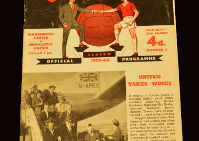 Man Utd v Newcastle 29.08.1959