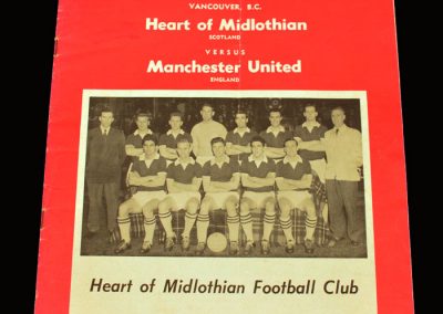 Man Utd v Hearts 28.05.1960