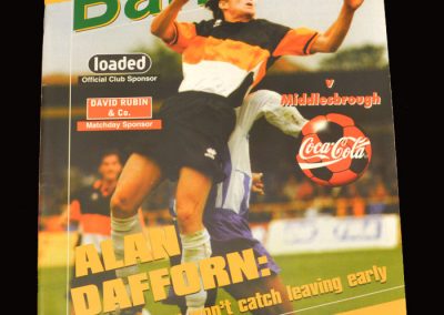 Middlesbrough v Barnet 23.09.1997 - League Cup 2nd Round 2nd Leg