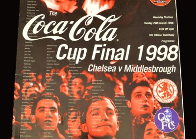 Middlesbrough v Chelsea 29.03.1998 - League Cup Final