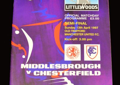 Middlesbrough v Chesterfield 13.04.1997 - FA Cup Semi Final