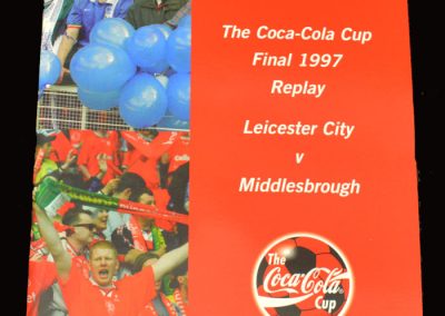 Middlesbrough v Leicester 16.04.1997 - League Cup Final Replay