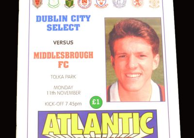 Middlesbrough v Dublin City Select 11.11.1996 - Friendly