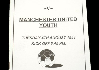 Man Utd Youth v Upton 04.08.1998