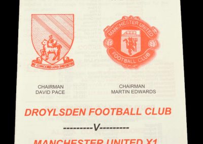 Man Utd v Droylsden 13.08.1998 - Friendly