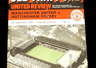 Man Utd v Notts Forest 07.09.1974