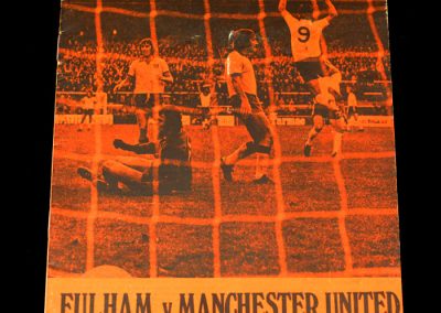 Man Utd v Fulham 05.10.1974