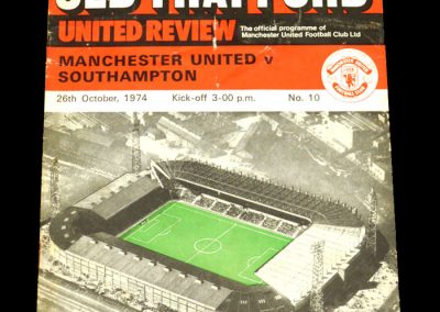 Man Utd v Southampton 26.10.1974