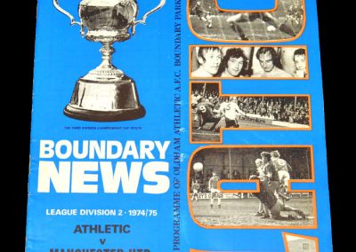 Man Utd v Oldham 28.12.1974