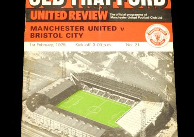 Man Utd v Bristol City 01.02.1975
