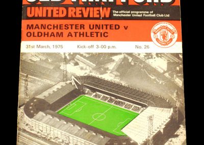 Man Utd v Oldham 31.03.1975