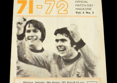 Man Utd v Wolves 28.08.1971