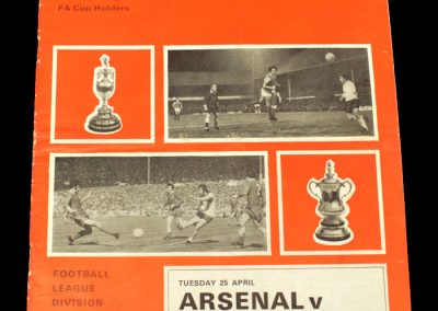 Man Utd v Arsenal 25.04.1972