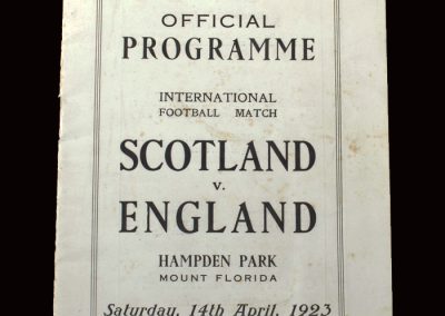 Scotland v England 14.04.1923