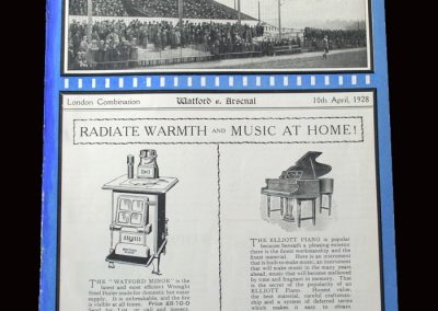 Watford v Arsenal Reserves 10.04.1928
