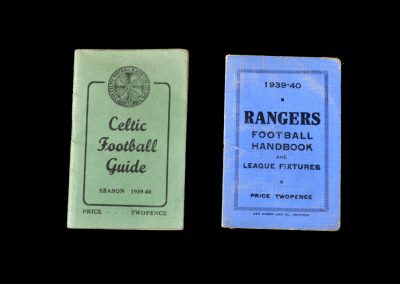 Rangers Handbook 1939/40 | Celtic Handbook 1939/40