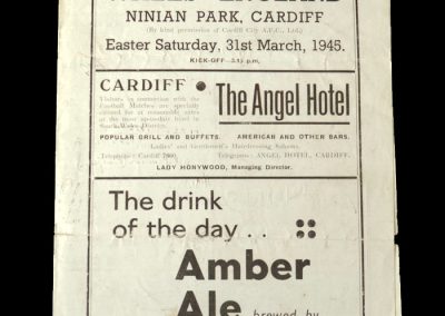 Wales v England 31.03.1945 (Air Training Corps)