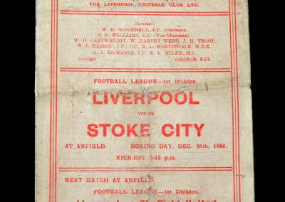 Stoke v Liverpool 26.12.1946
