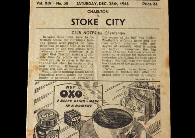 Stoke v Charlton 28.12.1946