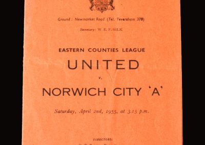 Cambridge Utd v Norwich A 02.04.1955