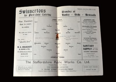 Port Vale v Ipswich 23.10.1954