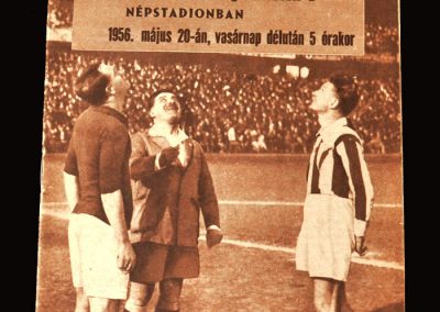 Hungary v Czechoslovakia 20.05.1956 2-4 with no Puskas