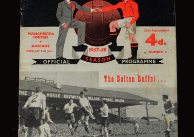 Man Utd v Arsenal 21.09.1957