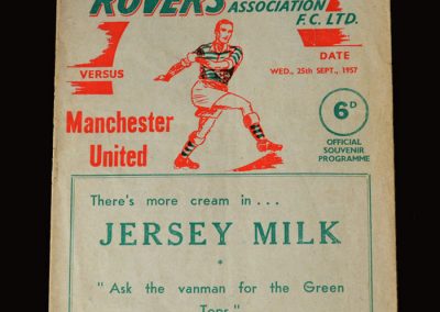 Man Utd v Shamrock Rovers 25.09.1957 - European Cup 1st Round 1st Leg