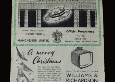 Man Utd v Luton 26.12.1957