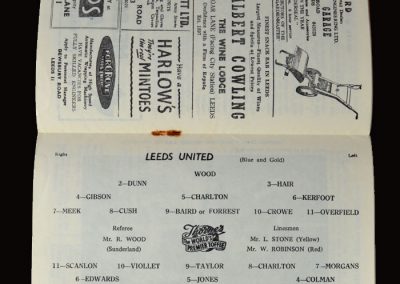 Man Utd v Leeds 11.01.1958