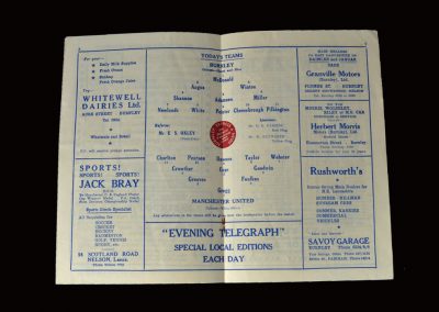 Man Utd v Burnley 15.03.1958