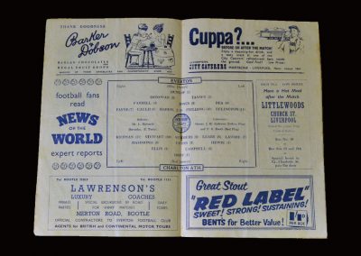 Everton v Charlton 09.02.1957 (Jimmy now at Goodison)