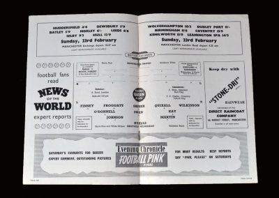 Man Utd v Sheff Wed 19.02.1958 (Peter and Tony play in this most emotional of games)