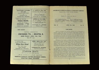 Swindon v Colchester 09.04.1960 (own goal misunderstanding)