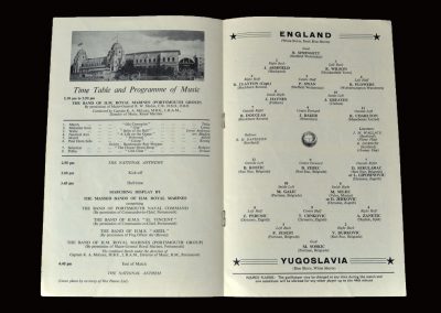 England v Yugoslavia 11.05.1960 (1st of 19 caps for peter)