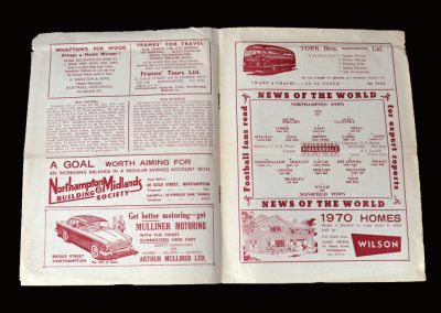 Northampton v Mansfield 10.12.1960 (Jimmy now at Mansfield)