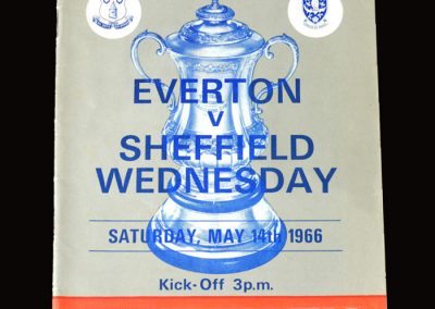 Everton v Sheff Wed 14.05.1966 - FA Cup Final (Peter and Tony would have been facing each other just as in 1954)
