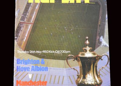 Man Utd v Brighton 26.05.1983 - FA Cup Final Replay