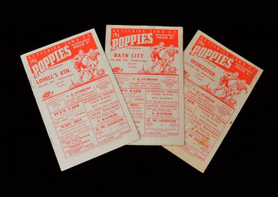 Kettering v Lovells 10.03.1956 | Kettering v Bath City 07.04.1956 | Kettering v Worcester 21.04.1956