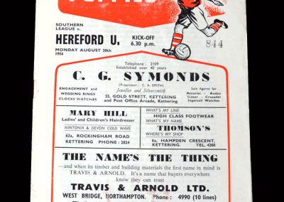 Kettering v Hereford 20.08.1956
