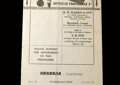 Kettering v Dartford 20.10.1956