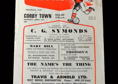 Kettering v Corby Town 15.04.1957 - Maunsell Cup Semi Final