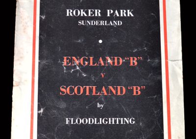 England B v Scotland B 03.03.1954