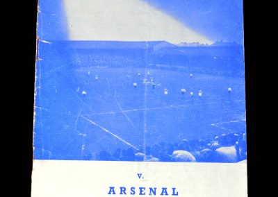 Arsenal v QPR 05.10.1953 - Floodlight Match