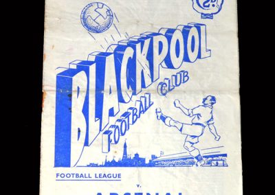 Arsenal v Blackpool 26.12.1953