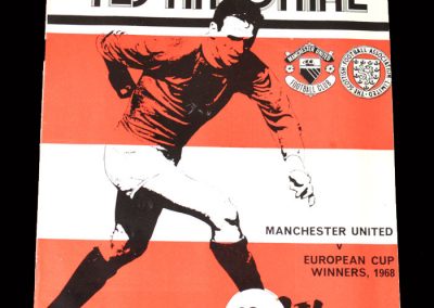 Man Utd v 68 European Cup Winners 26.11.1975 - Pat Crerand Testimonial