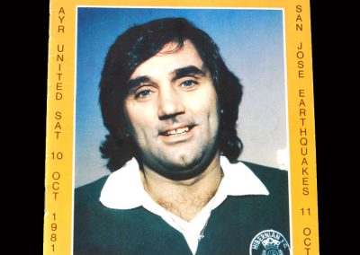 Motherwell v San Jose 11.10.1981 | Motherwell v Ayr 10.10.1981