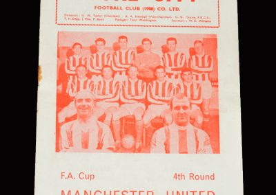 Stoke v Man Utd 30.01.1965 - FA Cup 4th Round