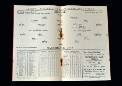 Arsenal v Man City 21.09.1935