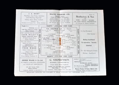 Bishop Auckland v Norton Woodseats 12.01.1957 - FA Amateur Cup 1st Round